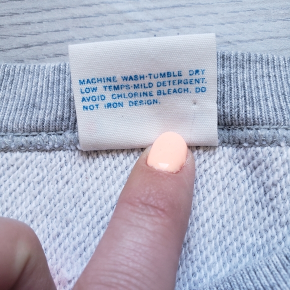 CHAMPION Crewneck Pullover grey w/ white C8 - Picture 6 of 7